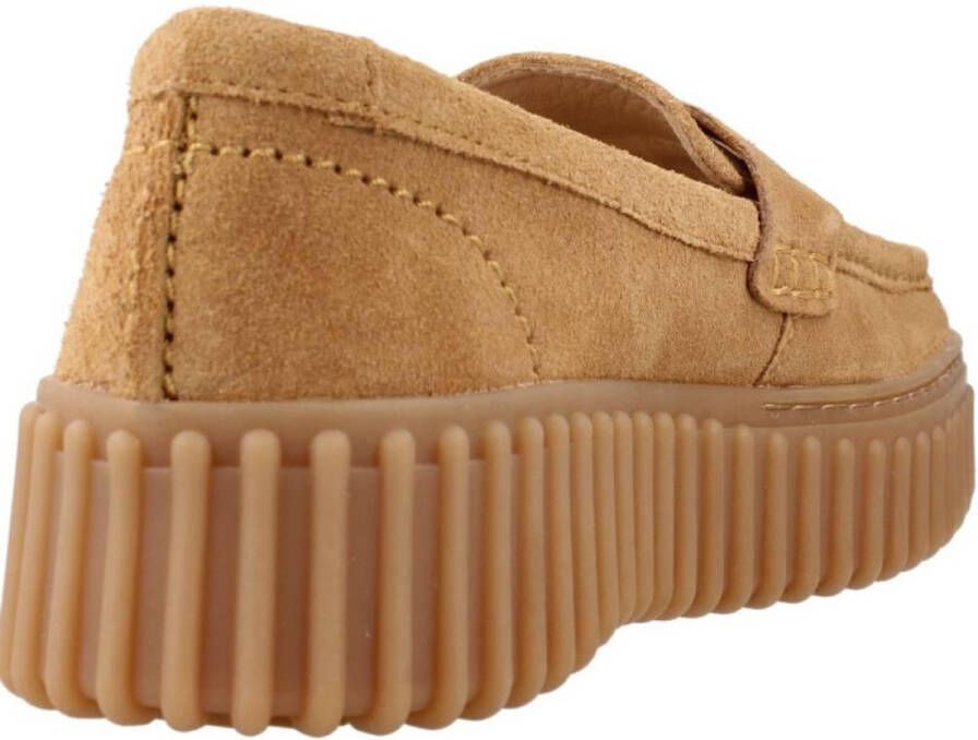 Clarks Shoes Clarks Dames Torhill Penny D 4 Light Tan Suede