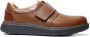 Clarks Un Abode Strap Klittenbandschoenen Dark Tan Cognac - Thumbnail 1