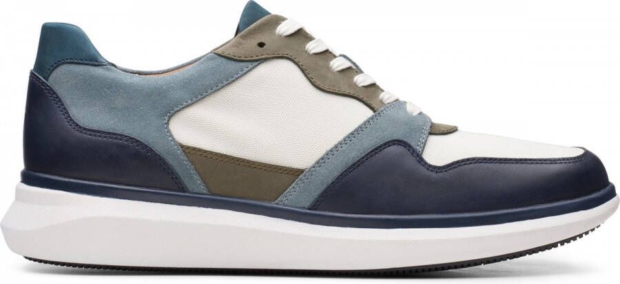 Clarks Un Globe Run Heren Sneakers Navy Combi