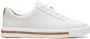Clarks Un Maui Lace Dames Sneakers White Leather - Thumbnail 3