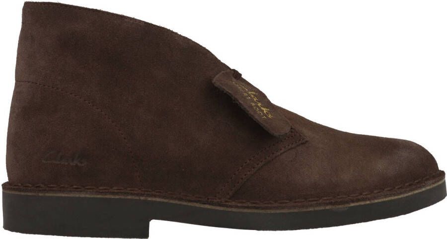 Clarks Veterboot Desert Boot Evo Donkerbruin Verwisselbaar Voetbed