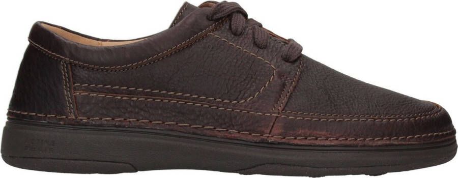 Clarks Veterschoen Nature 5 Lo Dark Brown Lea Donkerbruin