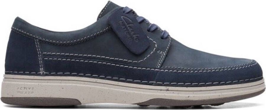 Clarks Nature 5 Lo Veterschoen Mannen Blauw