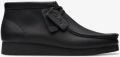 Clarks WallabeeEVO BT Heren Veterschoenen Leer Zwart - Zwart