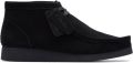 Clarks Veterschoenen Wallabee Desert boots high top sneaker met verwisselbaar voetbed - Zwart