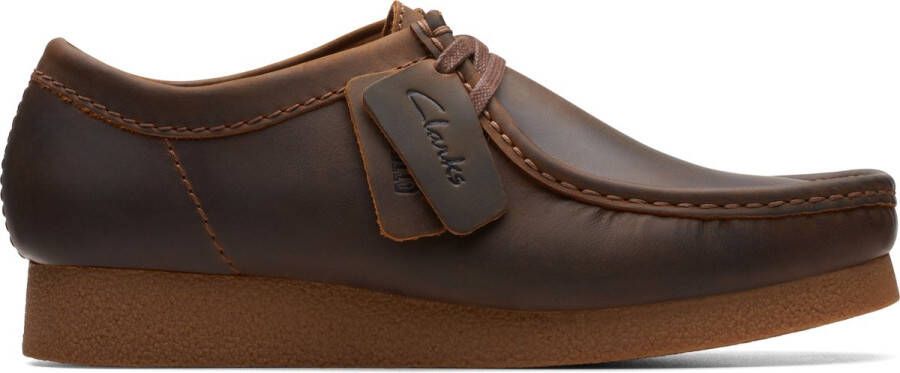 Clarks WallabeeEVO Heren Veterschoenen Leer Bruin