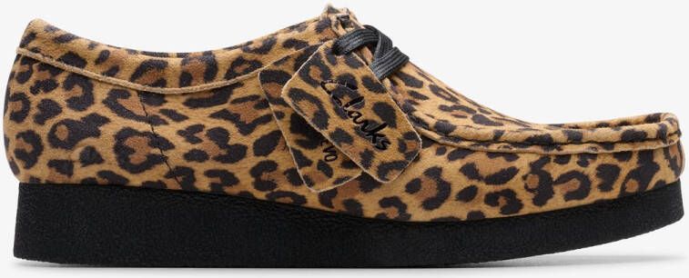 Clarks WallabeeEVOSh Dames Veterschoenen Leopard Suede