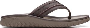 Clarks Wesley Post Heren Slippers Brown