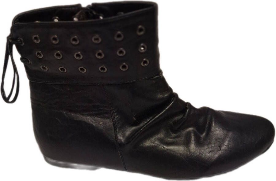 CLAUDIA SHAZZINI CLAUDIA SHIZZANI- ENKELLAARS- BLACK-LEDERLOOK-NESTLES