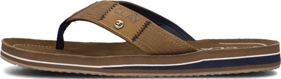 Clay 001 Slippers Heren Cognac