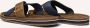 Clay Bruine Leren Look Slippers met Brede Banden - Thumbnail 2