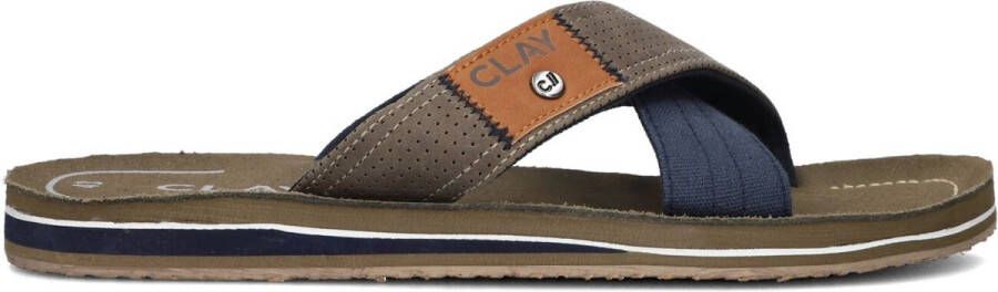 Clay 002 Slippers Heren Groen