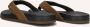 CLAY Slippers Heren 003 Maat: 48 Materiaal: Leatherlook Kleur: Cognac - Thumbnail 2