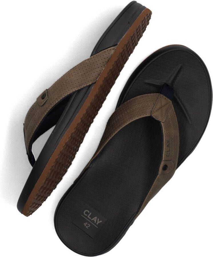 CLAY Slippers Heren 004 Maat: 42 Materiaal: Nubuck Kleur: Groen - Foto 2