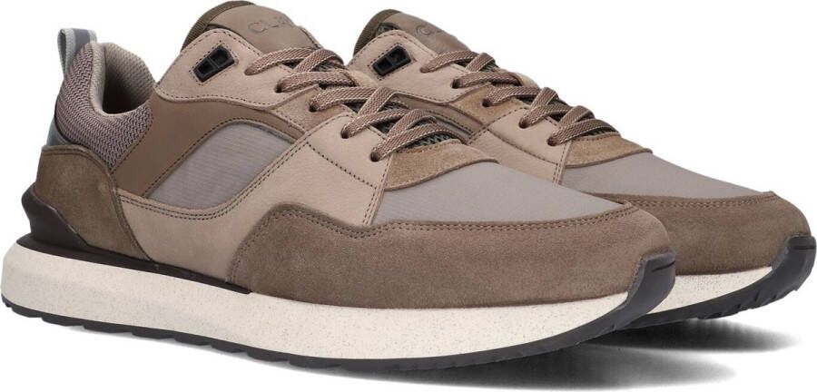 CLAY Lage Sneakers Heren 13833 Maat: 45 Materiaal: Nubuck Kleur: Beige