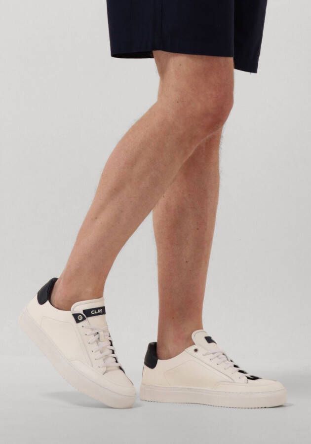 Clay Cl124h300 Lage sneakers Leren Sneaker Heren Wit