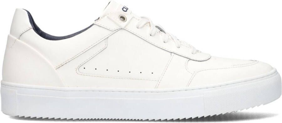 CLAY Lage Sneakers Heren Cl124h338 Maat: 45 Materiaal: Leer Kleur: Wit