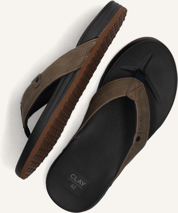 CLAY Slippers Heren 004 Maat: 42 Materiaal: Nubuck Kleur: Groen - Foto 2