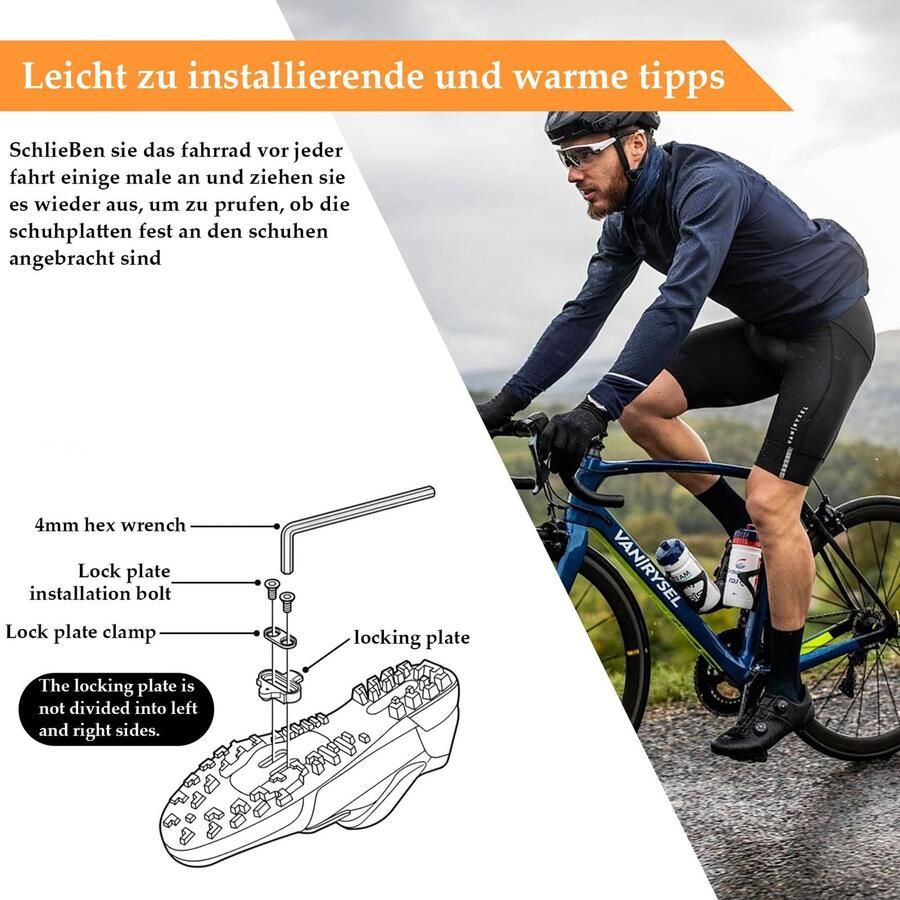 Cleat-set voor Fietsschoenen Ideaal voor Mountainbikes
