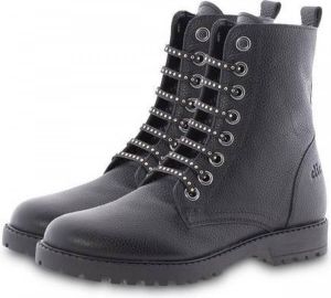 Clic! Veterboot van leer met studs