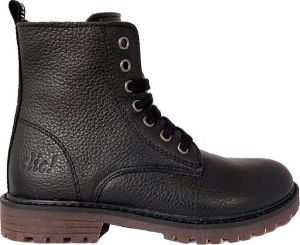 Clic Zwarte Veterboots Rits Dublino Negro