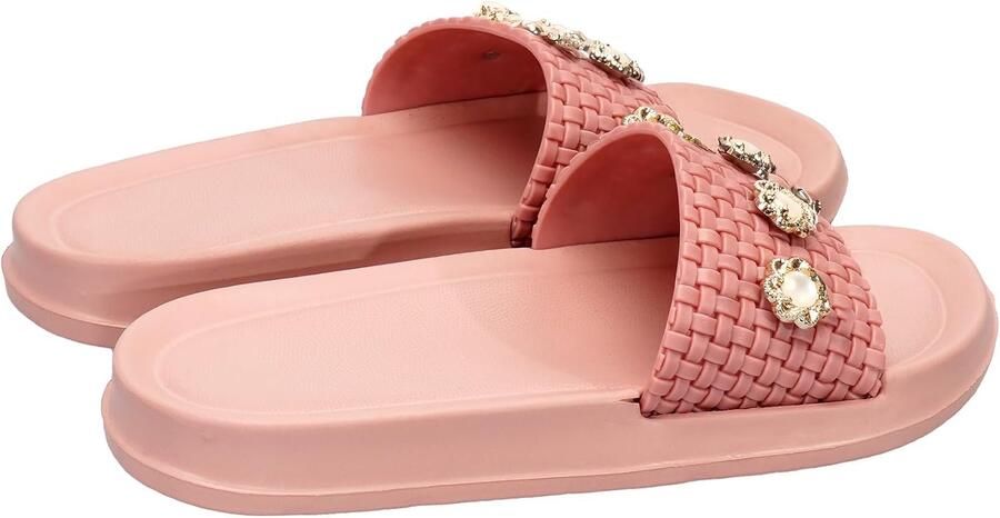 Clogs met plateauzool en afneembare hangers