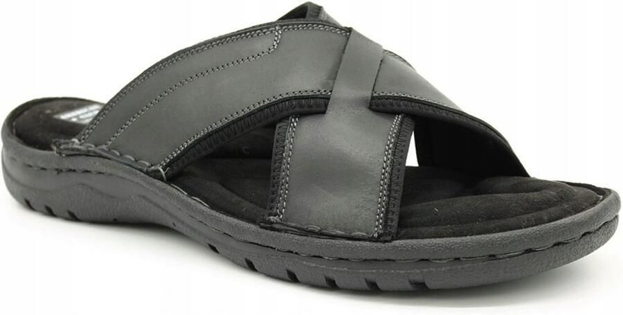 Club America American Club Heren Slippers Leer Comfort & Kwaliteit