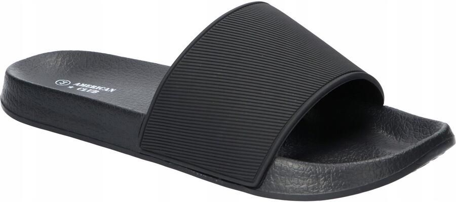 Club America American Club Heren Slippers NH211 Zwart