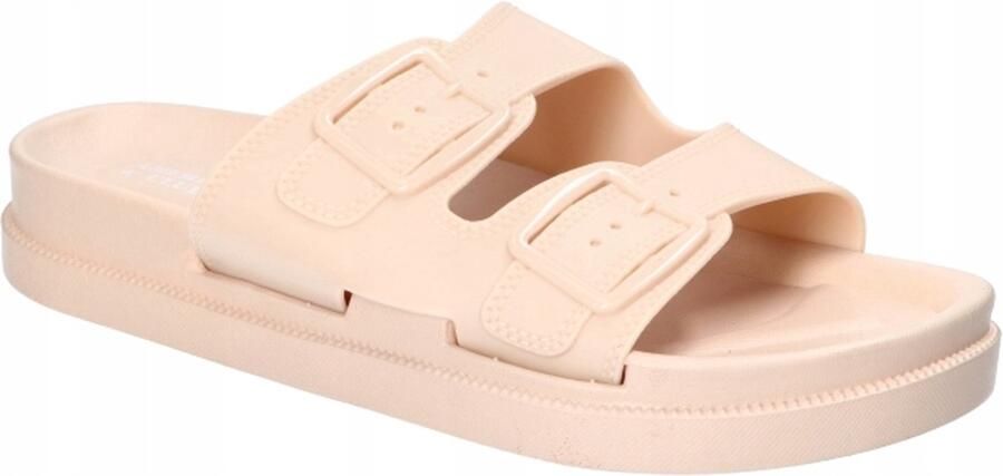 Club America Dames Klompen American Club NH188 Beige Lichtgewicht & Comfortabel