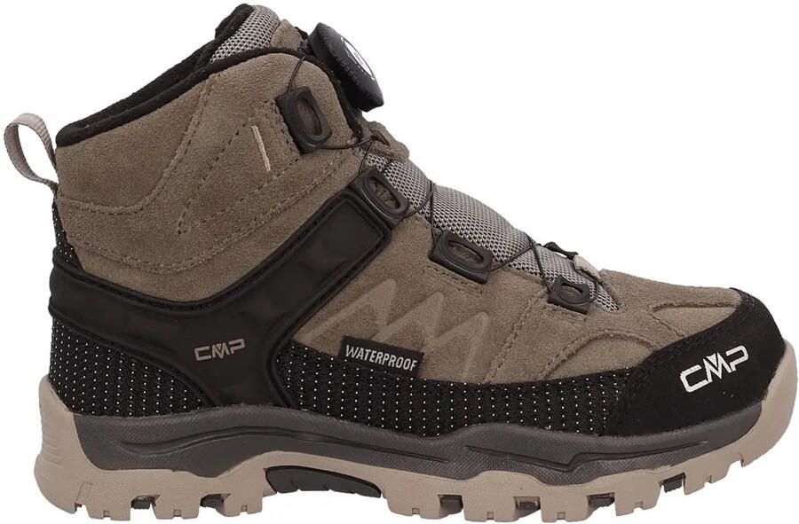CMP Kid's Kiruna Mid Fitgo Fleece WP Winterschoenen bruin zwart