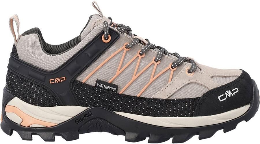 CMP Sneakers laag 'Rigel' cappuccino lichtoranje zwart wit