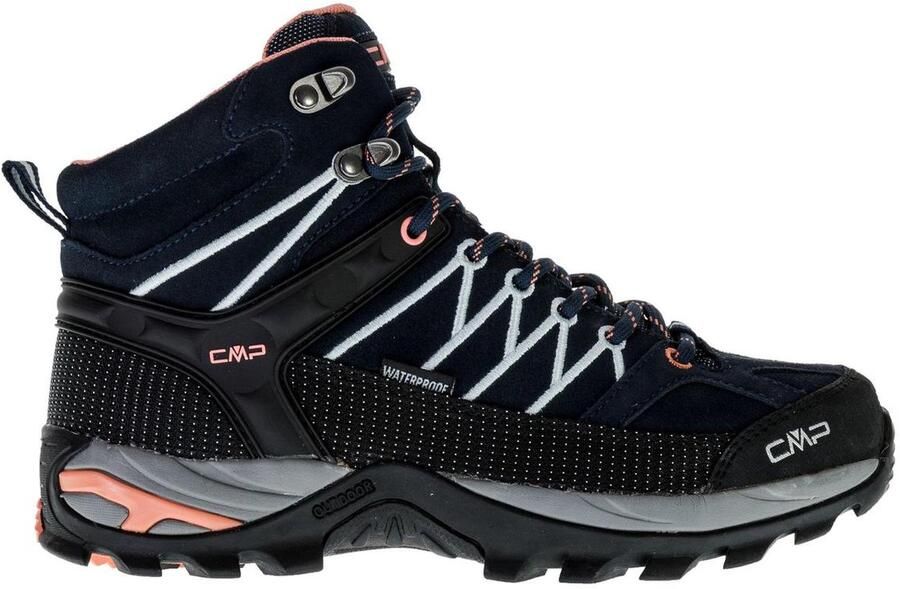 CMP Wandelschoenen Rigel Mid Dames Suède Blauw zwart - Foto 9