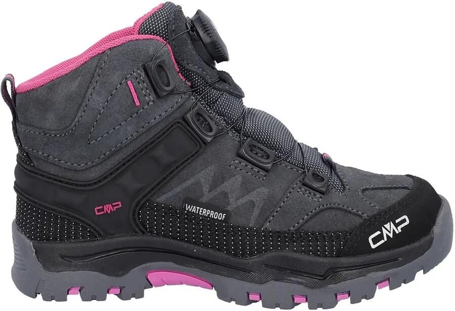 CMP Kid's Kiruna Mid Fitgo Trekking Shoes WP Wandelschoenen zwart