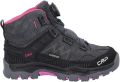 CMP Kid's Kiruna Mid Fitgo Trekking Shoes WP Wandelschoenen zwart - Grijs