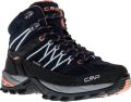 CMP Wandelschoenen Rigel Mid Dames Suède Blauw zwart - Zwart