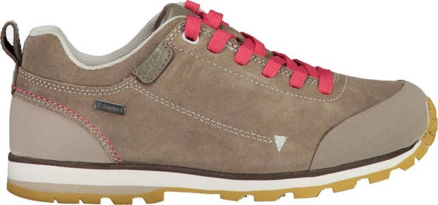 CMP Wandelschoenen Elettra Dames Leer Bruin rood