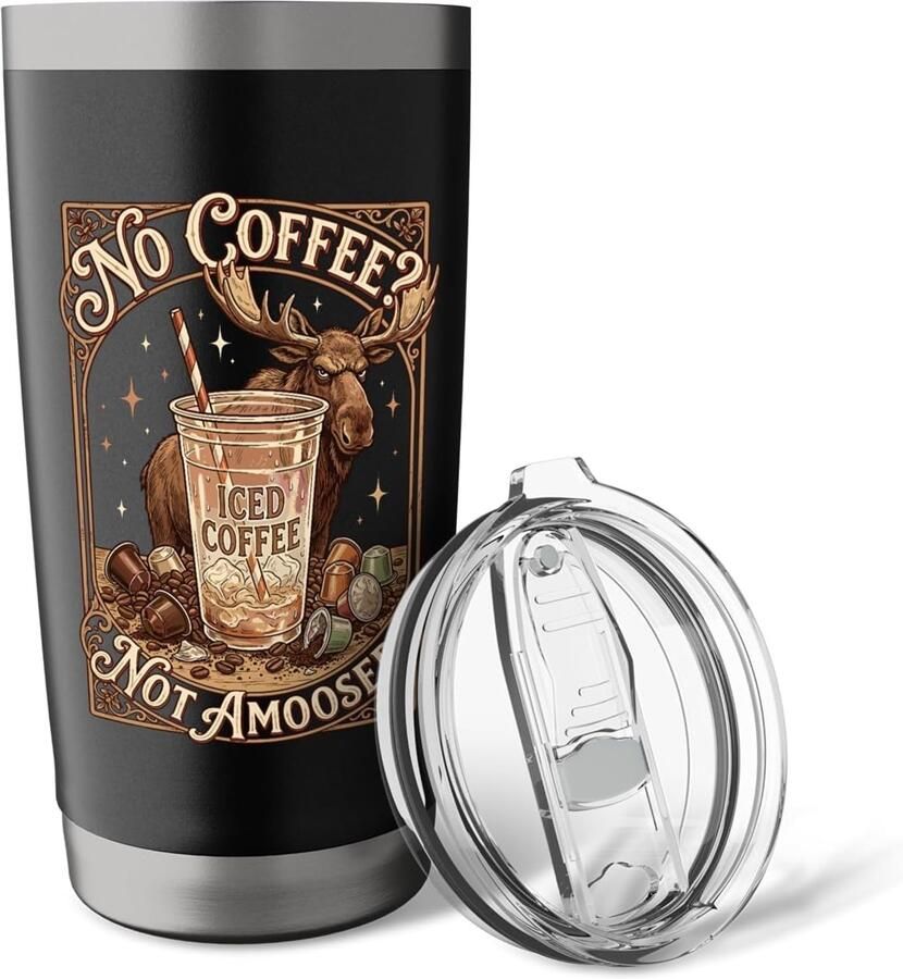 Coffee Becher niet geamuseerd elch humor