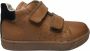 Falcotto velcro effen lederen sneakers adam cognac zwart - Thumbnail 2