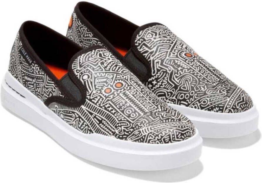 Cole Haan Ch X Keith Haring Grandpro Rally Slipon Schoenen Zonder Veters Grijs Man