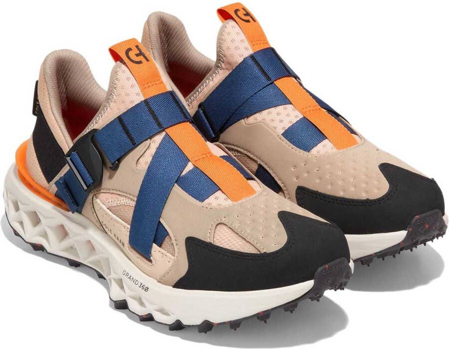 Cole Haan 5 Zerogrand Monk Strap Runner Sneakers Beige Man