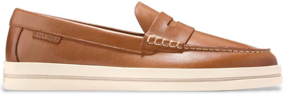 Cole Haan Pinch Long Weekender bruin leren loafers