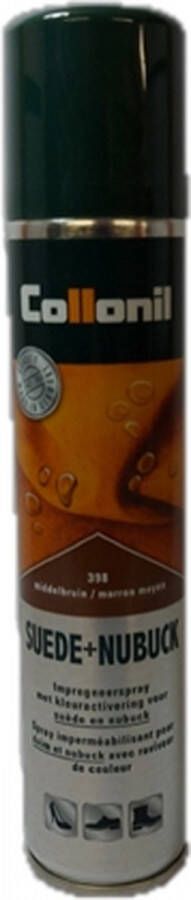 Collonil Suede Nubuck Spray kleurhersteller midden bruin