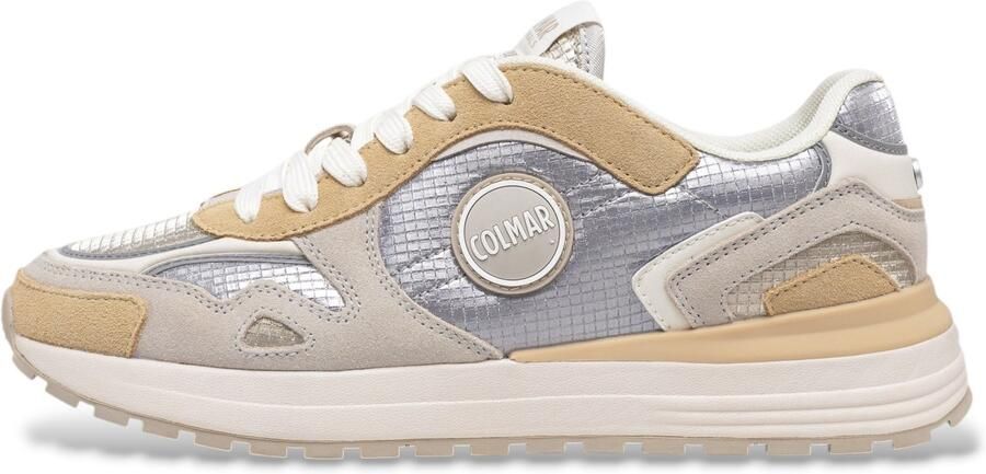 Colmar Sneakers laag 'Hunt Twinkle' crème camel zilvergrijs