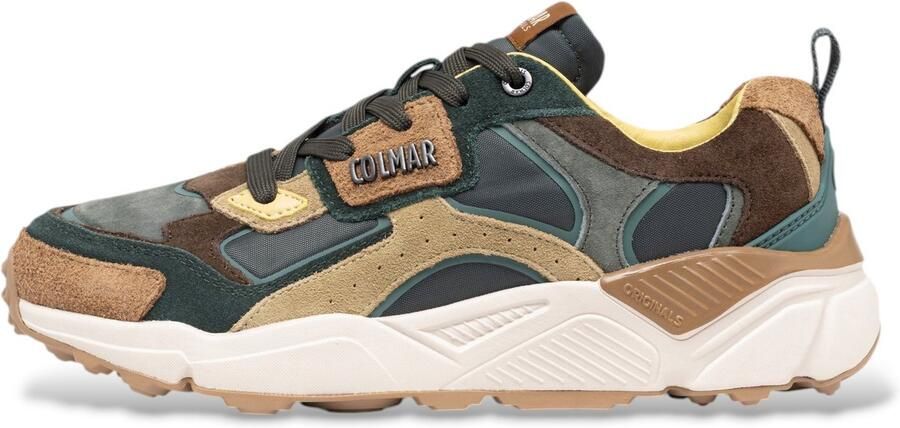 Colmar Groene multicolor leren sneakers Garner Blend