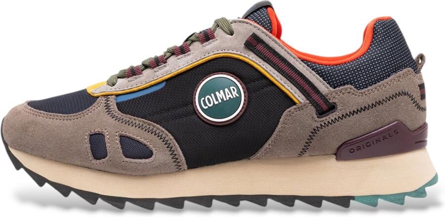 Colmar Travis Sport Division suède sneakers zwart