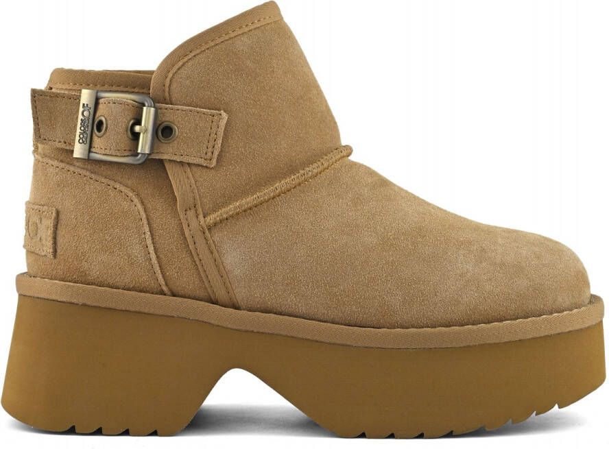 Colors of Califonia Colors of California Suede Enkellaarzen Cognac