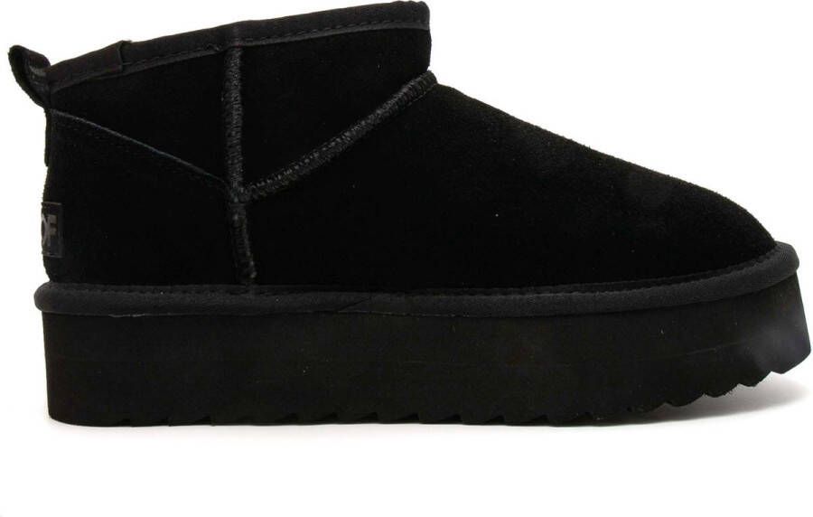 Colors of California Boots Suede Platform Laarzen Zwart