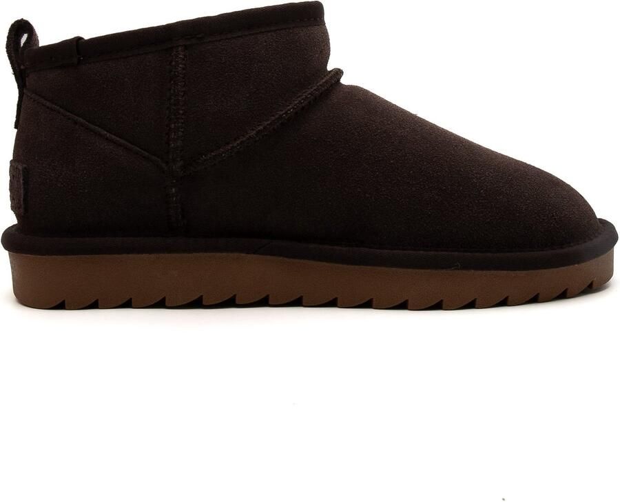 Colors of California gevoerde suède enkelboots bruin - Foto 3