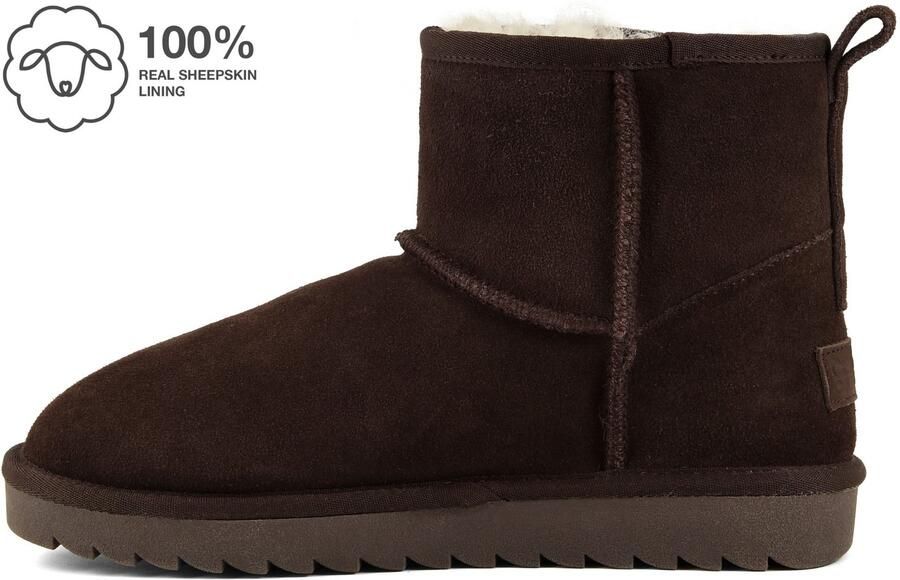 Colors of California Laarzen Schapenvellen Laars In Suede Fashion Wear Vrouwen
