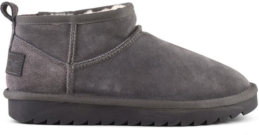 Colors of California Short Sheepskin Boot In Suede